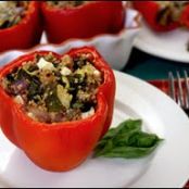 Roasted Vegetable & Quinoa Stuffed Peppers
