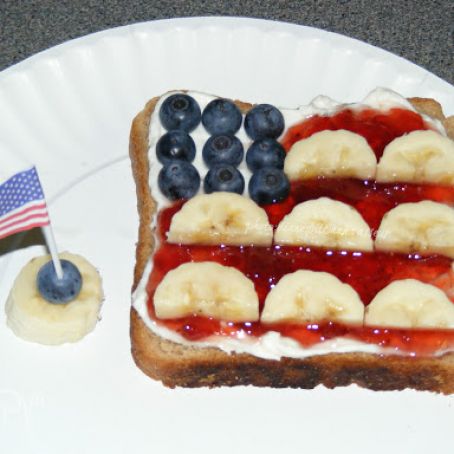 4th of July Breakfast Toast