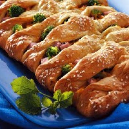 Turkey and Ham Crescent Braid