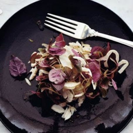 CRAB & FENNEL SALAD w/BABY LETTUCES