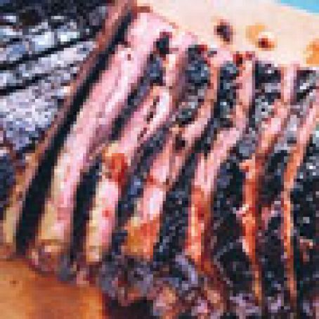 Braised Brisket with Bourbon-Peach Glaze