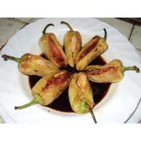 CHILES GUEROS RELLENOS DE CAMARON