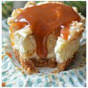 Mini Caramel Apple Strudel Cheeecakes