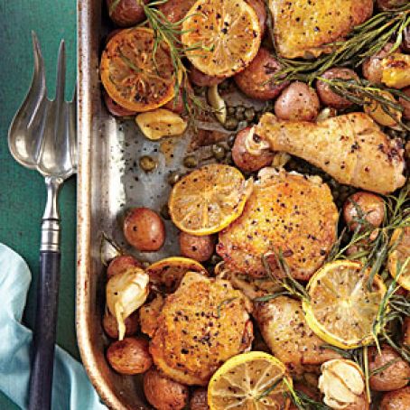Lemon-Rosemary-Garlic Chicken and Potatoes