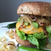 jalapeño and cheddar turkey burger
