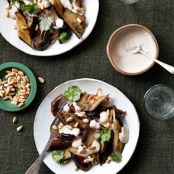Japanese Eggplant With Tahini Crema Recipe