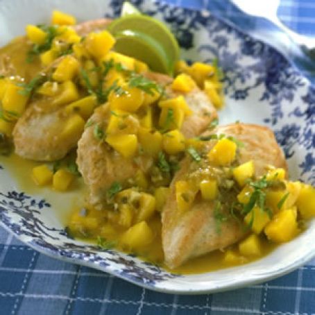 Chicken Saute with Mango Sauce 6 Points