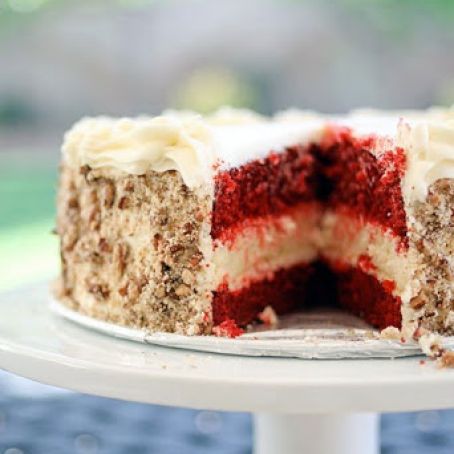 Red Velvet Layered Cheesecake