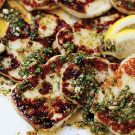 Halloumi in Chermoula