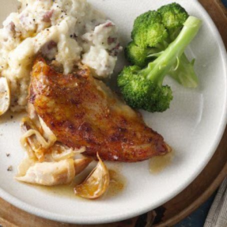 Slow-Cooker Twenty-Garlic Chicken Dinner