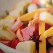 Star Anise, Lime, and Vanilla Tropical Fruit Salad