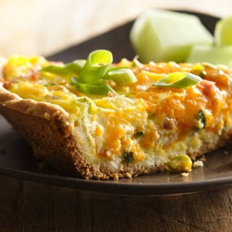 Ham Pineapple Cheddar Quiche