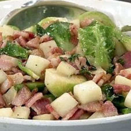 Brussels Sprouts with Bacon and Apples