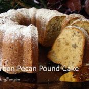 Bourbon Pecan Pound Cake