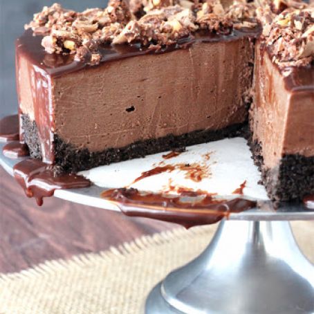 No Bake Nutella Cheesecake