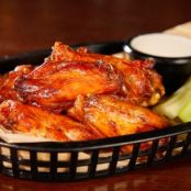 Smoked Jerk Chicken Wings with Blue Cheese Dressing