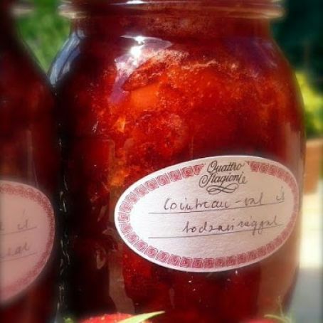 Strawberry Jam with Elderflower and Cointreau
