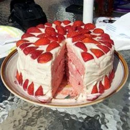 Strawberries and Cream Cake