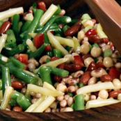 FIVE BEAN SALAD WITH CHAMPAGNE VINAIGRETTE  {neeley's}
