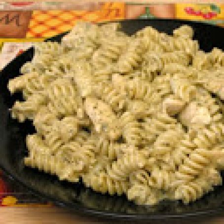 Penne with Chicken and Pesto