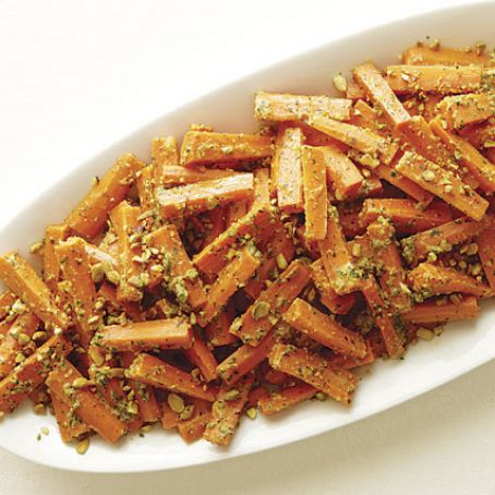 Carrots with Pistachio-Herb Butter