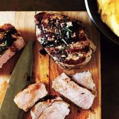 Balsamic-Glazed Pork Chops and Polenta