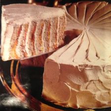 Coffee Apricot Ribbon Cake