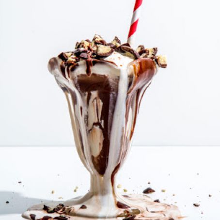 Black and White Malted Milkshake