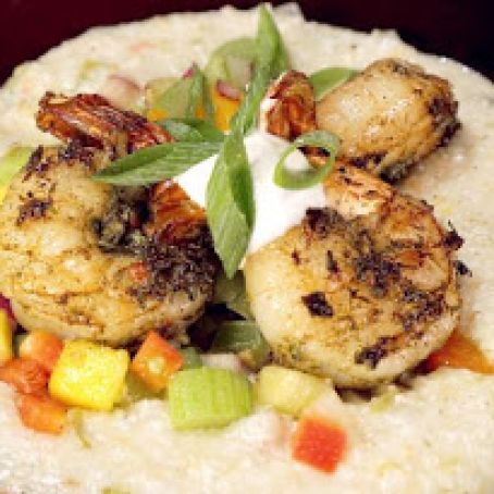 JERK SHRIMP WITH NASSAU GRITS