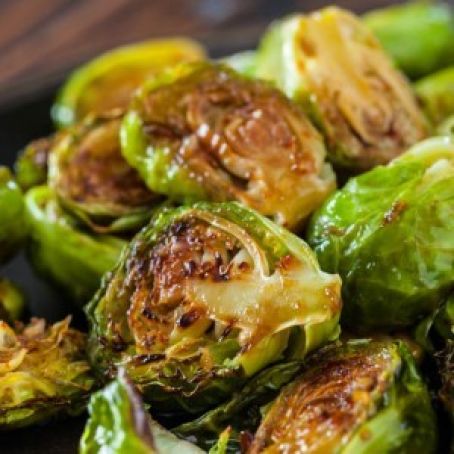 Roasted Brussels Sprouts with Squash, Apples and Candied Walnuts
