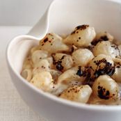 Gratineed Mustard Creamed Onions