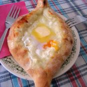 Acharuli Khachapuri (Cheese and Egg Bread)
