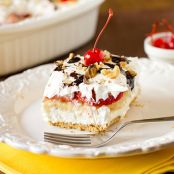 No-Bake Banana Split Cake Dessert