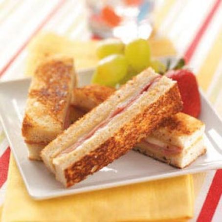Ham 'n' Cheese Brunch Strips Recipe | Taste of Home Recipes