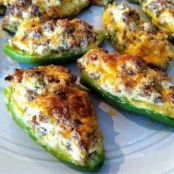 Sausage Stuffed Jalapeno Poppers