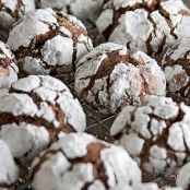 Snow Capped Chocolate Crinkles