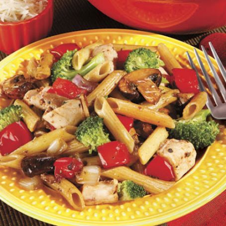 Chicken and Vegetables with Penne