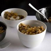 LENTILS w/BULGUR & ONIONS