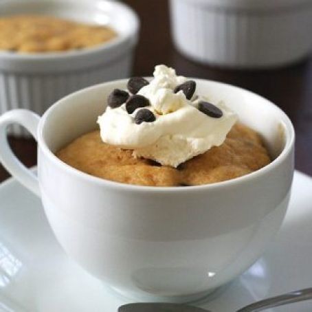 S.F. Peanut Butter Chocolate Chip Mug Cakes