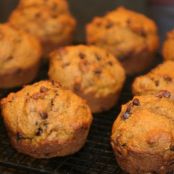 Pumpkin Chocolate Chip Muffins- Healthy