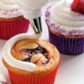 Raspberry Swirl Cupcakes