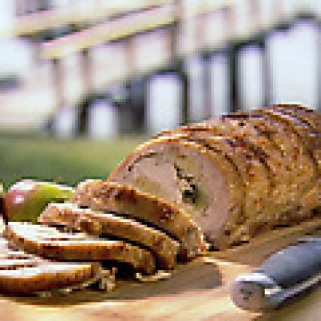 Apple Stuffed Pork Loin Roast