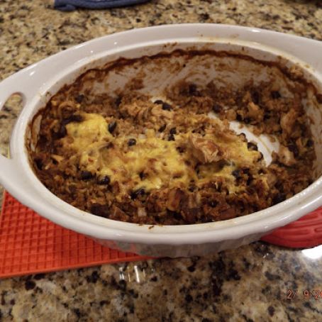 Super Simple Southwest Chicken and Rice Bake