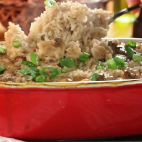 Easy Baked Mushroom Rice