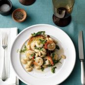 Shrimp With White Beans and Toast