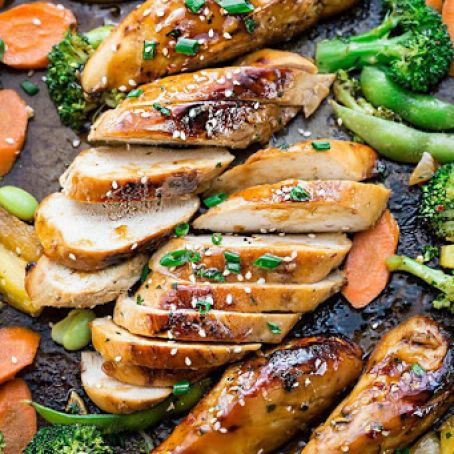 SHEET PAN TERIYAKI CHICKEN WITH VEGETABLES