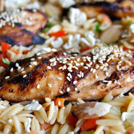 Asian Chicken and Orzo Salad