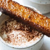 Amaro-Spiked Mocha with Caramelized Brioche