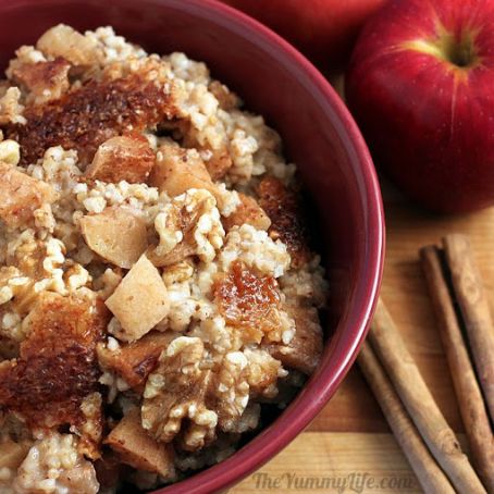 Caramelized Apple Slow Cooker Oatmeal