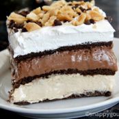 No-Bake Peanut Butter Chocolate Lasagna